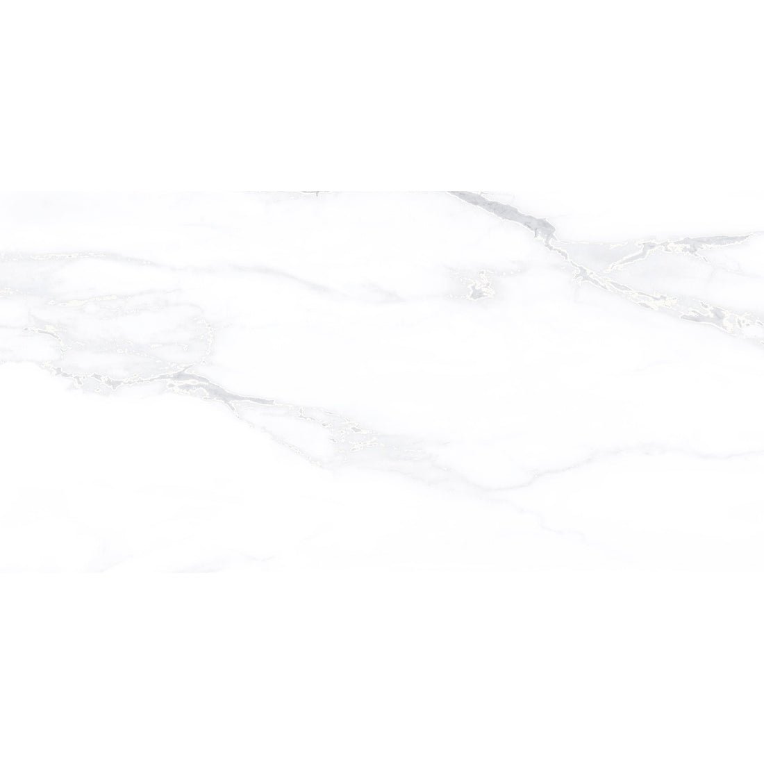 Statuario Glacier White Marble Effect Matt Porcelain Wall & Floor Tile 30x60cm - TILES Paradise