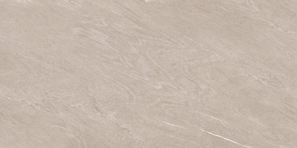 Strata Beige Stone Effect Matt Full Body Porcelain 60x120cm Wall & Floor Tile - TILES Paradise