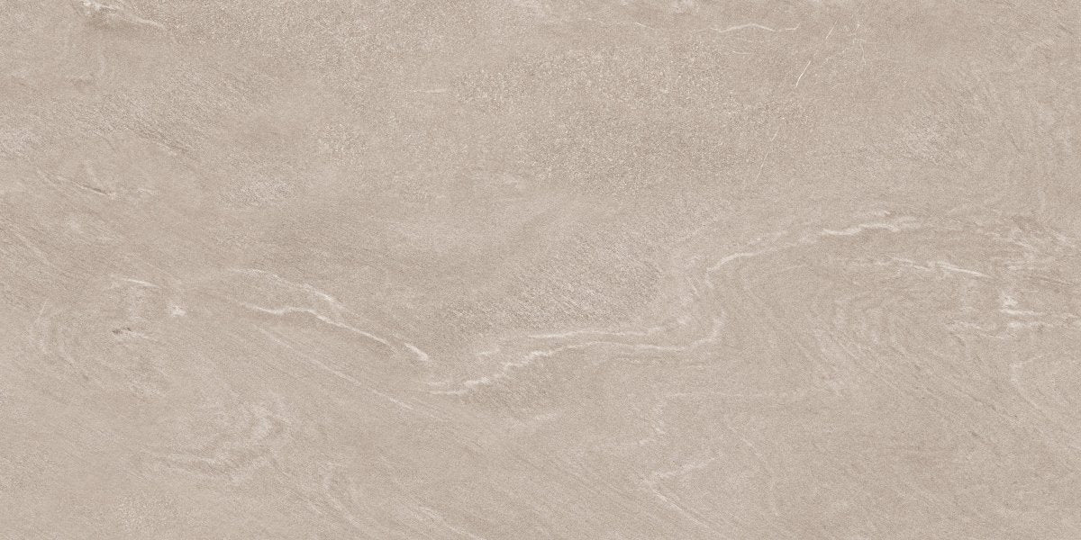 Strata Beige Stone Effect Matt Full Body Porcelain 60x120cm Wall & Floor Tile - TILES Paradise