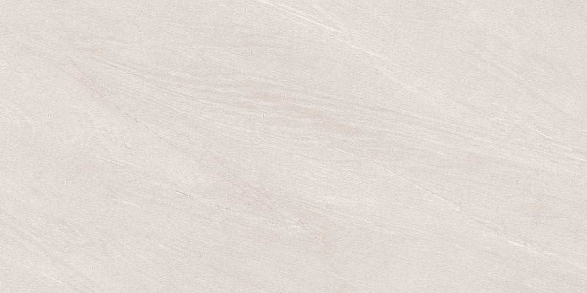 Strata White Stone Effect Matt Full Body Porcelain 60x120cm Wall & Floor Tile - TILES Paradise