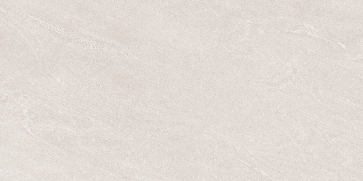 Strata White Stone Effect Matt Full Body Porcelain 60x120cm Wall & Floor Tile - TILES Paradise