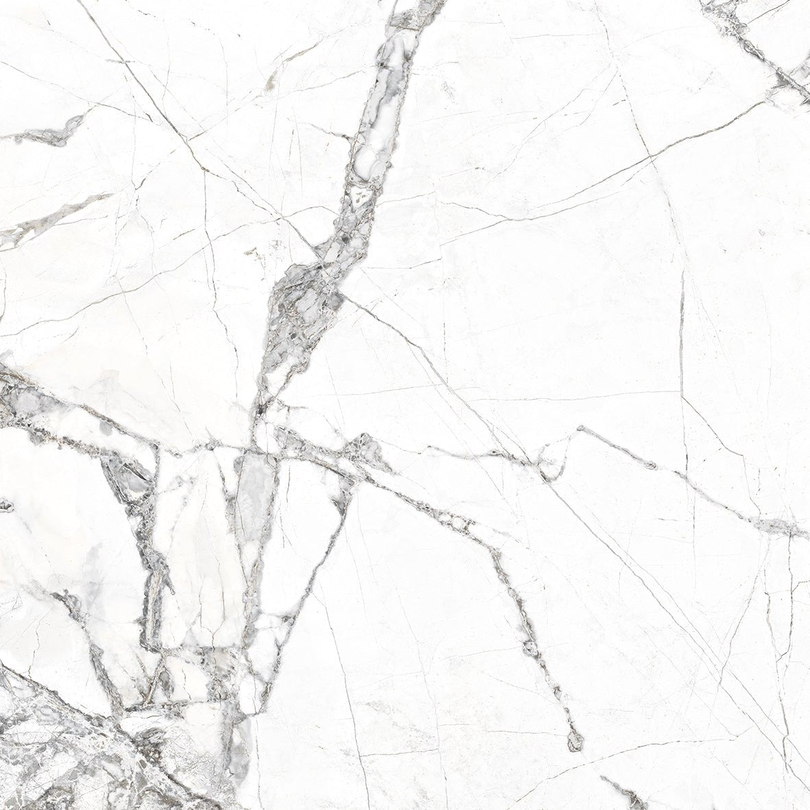 Super White Polished Porcelain 60x60cm Wall & Floor Tile - TILES Paradise