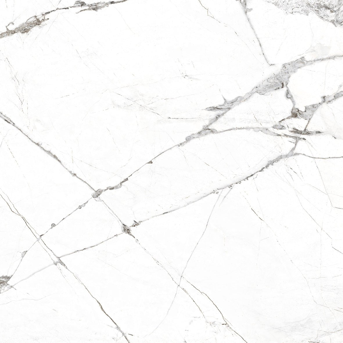 Super White Polished Porcelain 60x60cm Wall & Floor Tile - TILES Paradise