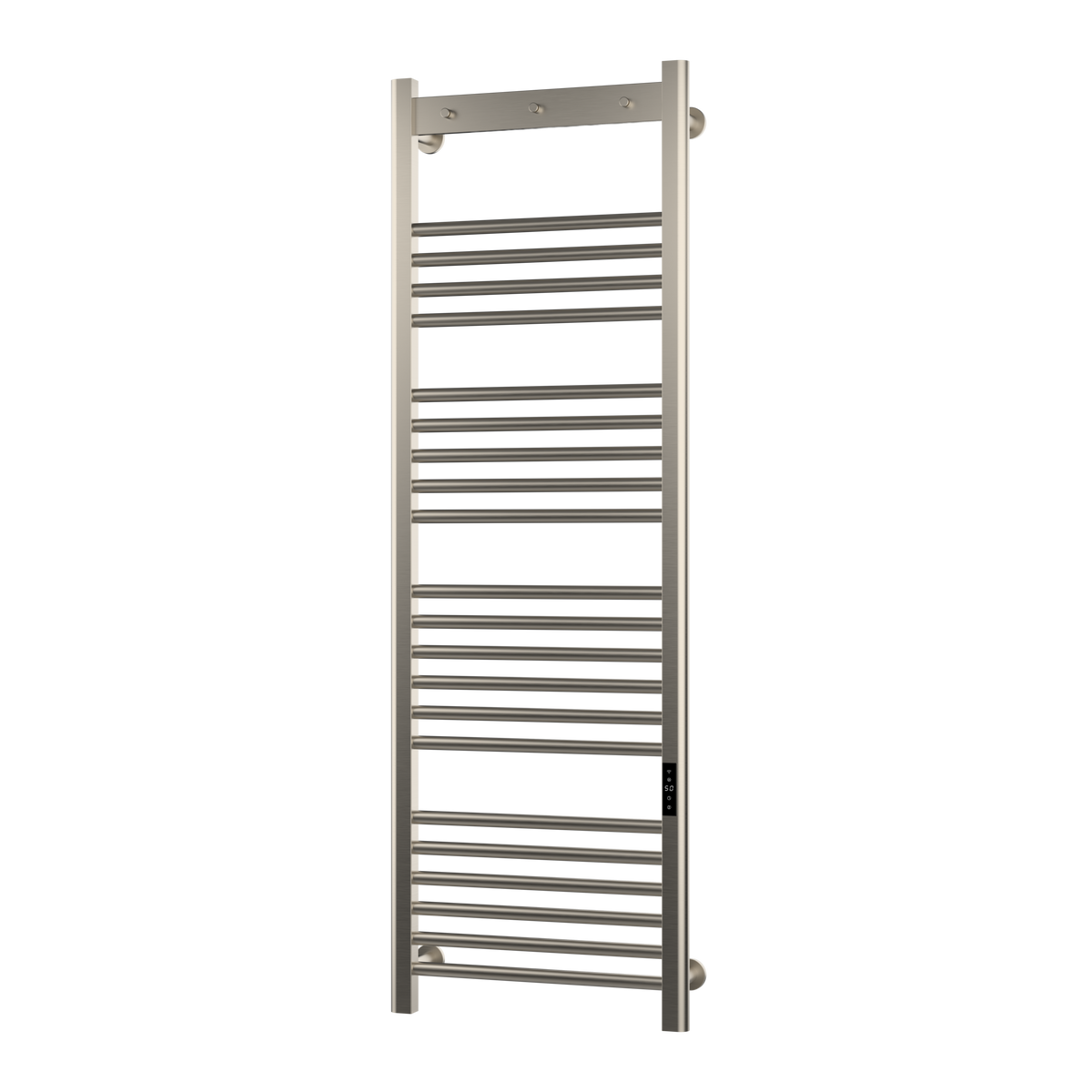 Tepora Brushed Nickel Smart Electric Heated Towel Rail