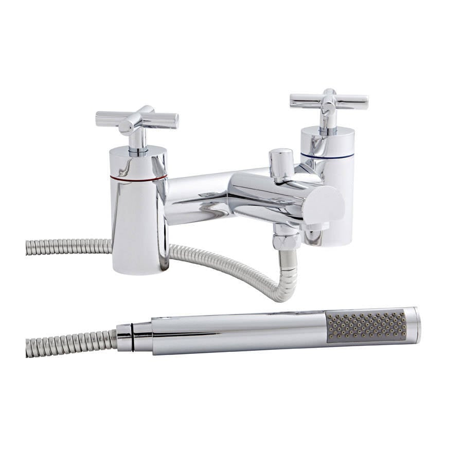 Trevia Chrome Crosshead Bath Shower Mixer Tap
