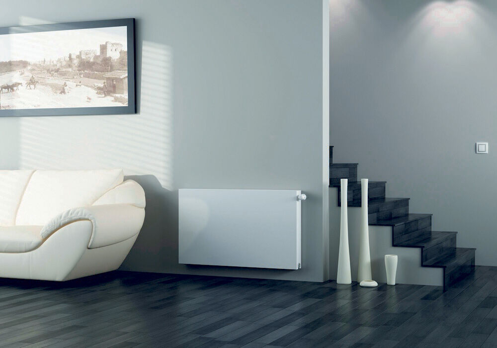 Type 11 Flat Panel Radiator – Single Panel Single Convector, White