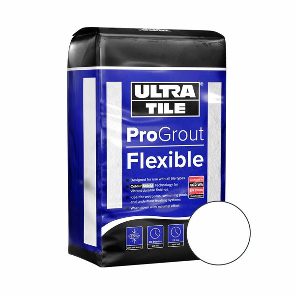 Ultra Tile Fix ProGrout Flexible 3KG - White - TILES Paradise