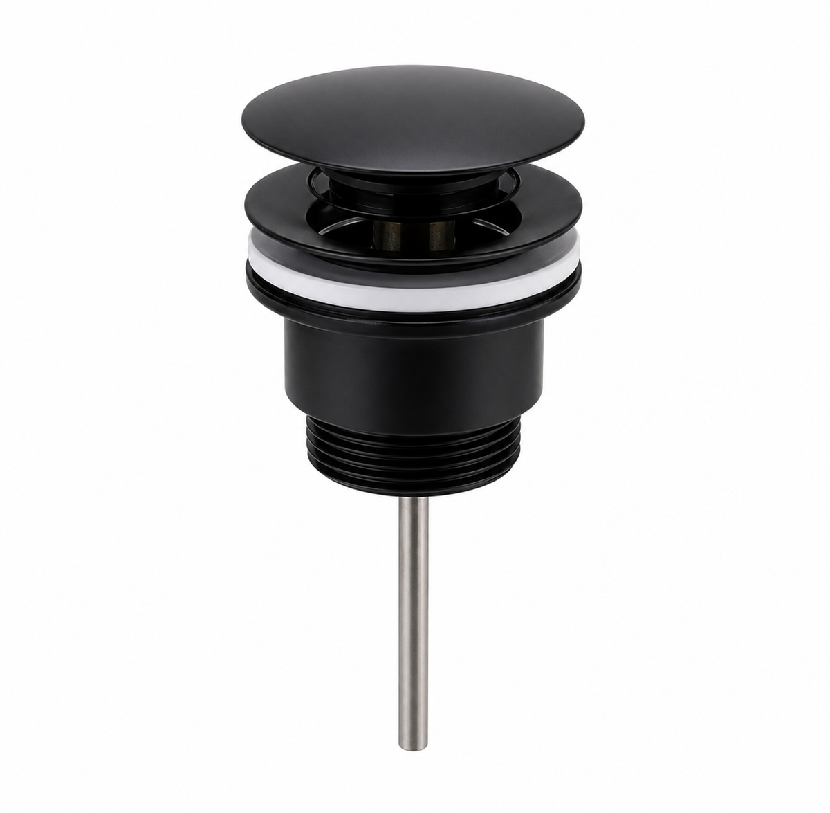 Universal Click Clack Basin Waste – Matt Black