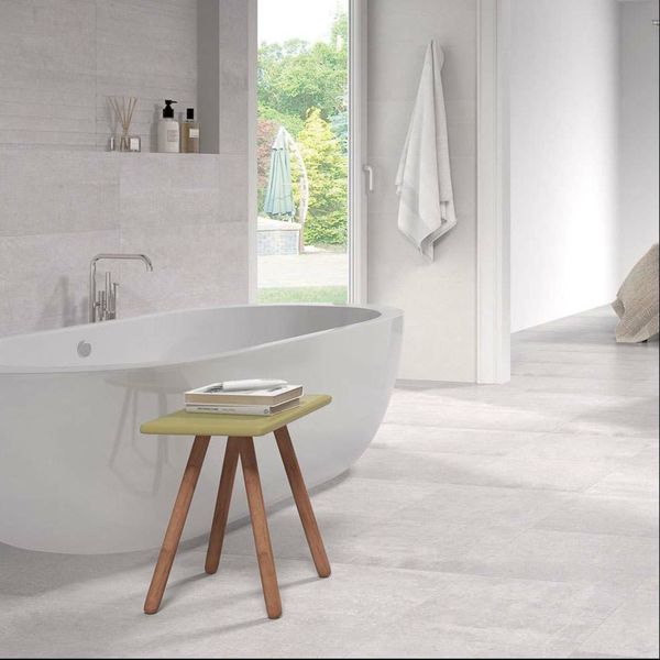 Portland Grey Matt Concrete Effect 45x45cm Ceramic Wall and Floor Tile