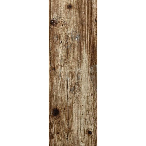 Rustic Natural Brown Wood Effect Matt 20.5x61.5cm Ceramic Wall and Floor Tile