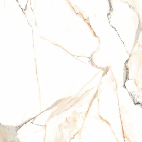 California Brown 60x60cm Marble Effect Polished Porcelain Wall and Floor Tile - TILES Paradise