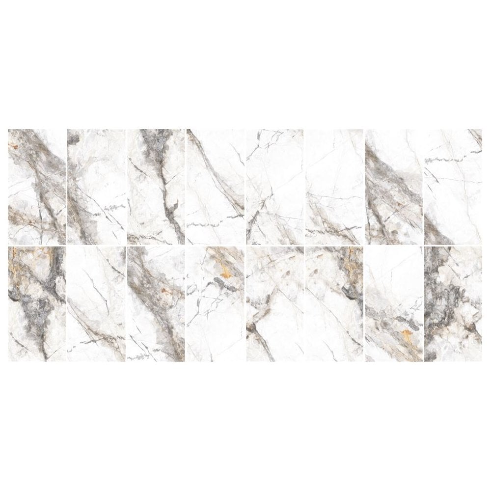 Invisible Marble Gloss Porcelain 30cm x 60cm Wall & Floor Tile - TILES Paradise