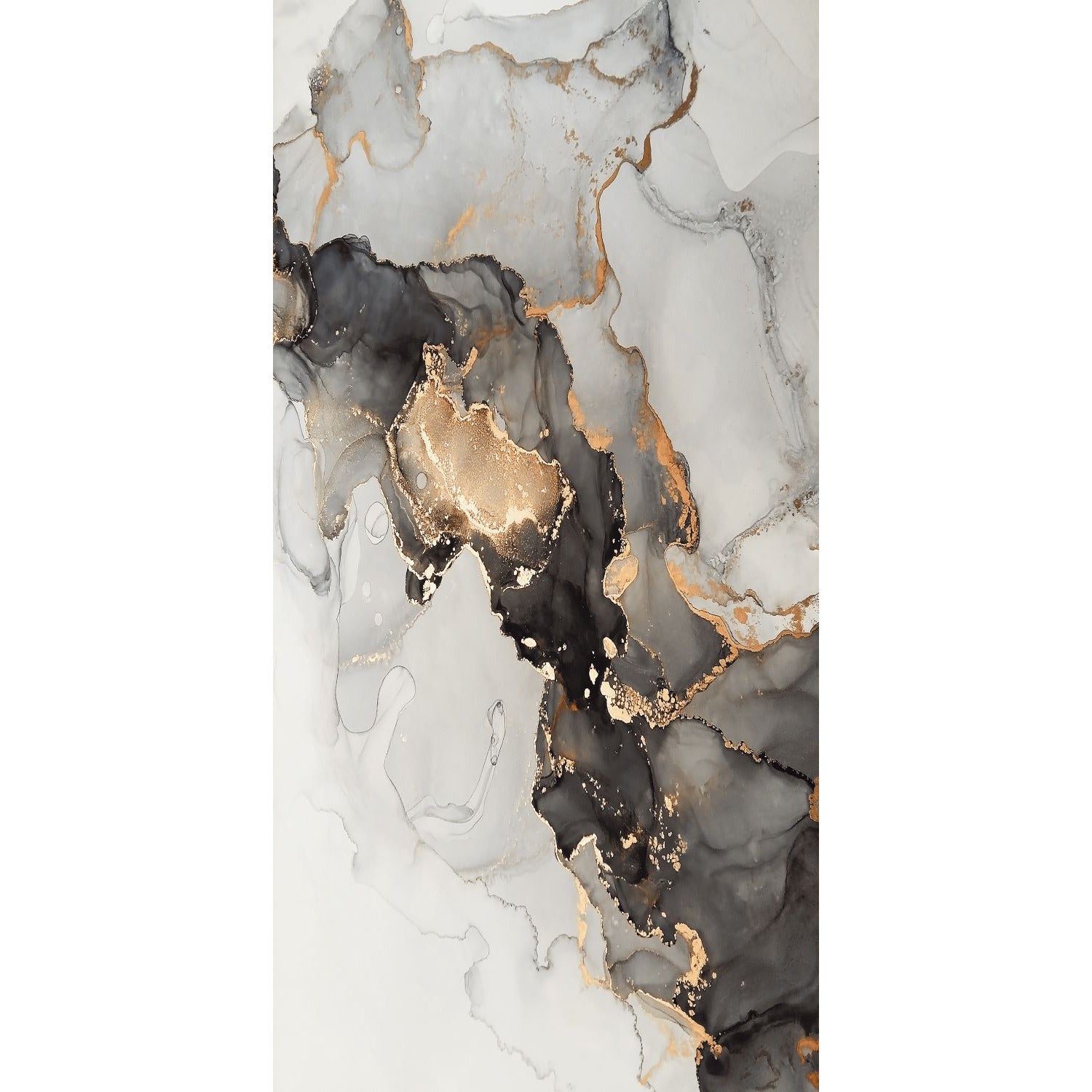 Porcelain 600 x 1200 balck gold and white tile unique design