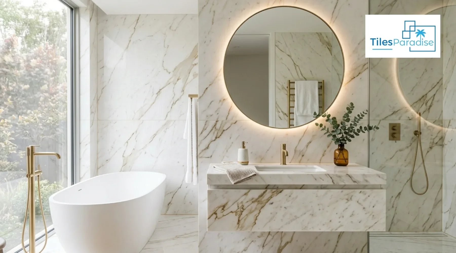 13 Best Gold Bathroom Tiles for a Luxurious High-Gloss Finish - TILES Paradise