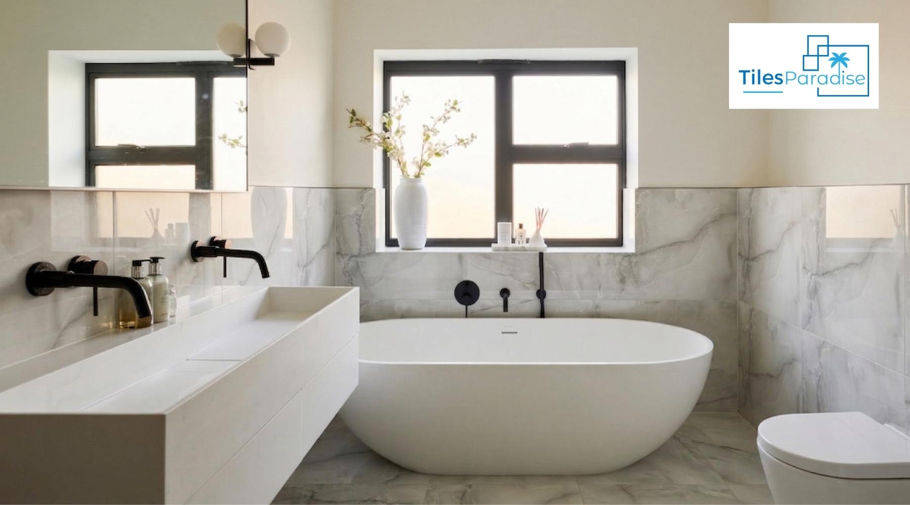 Half Tiled Bathroom Tiles: Ideas, Styles & UK Buying Guide - TILES Paradise