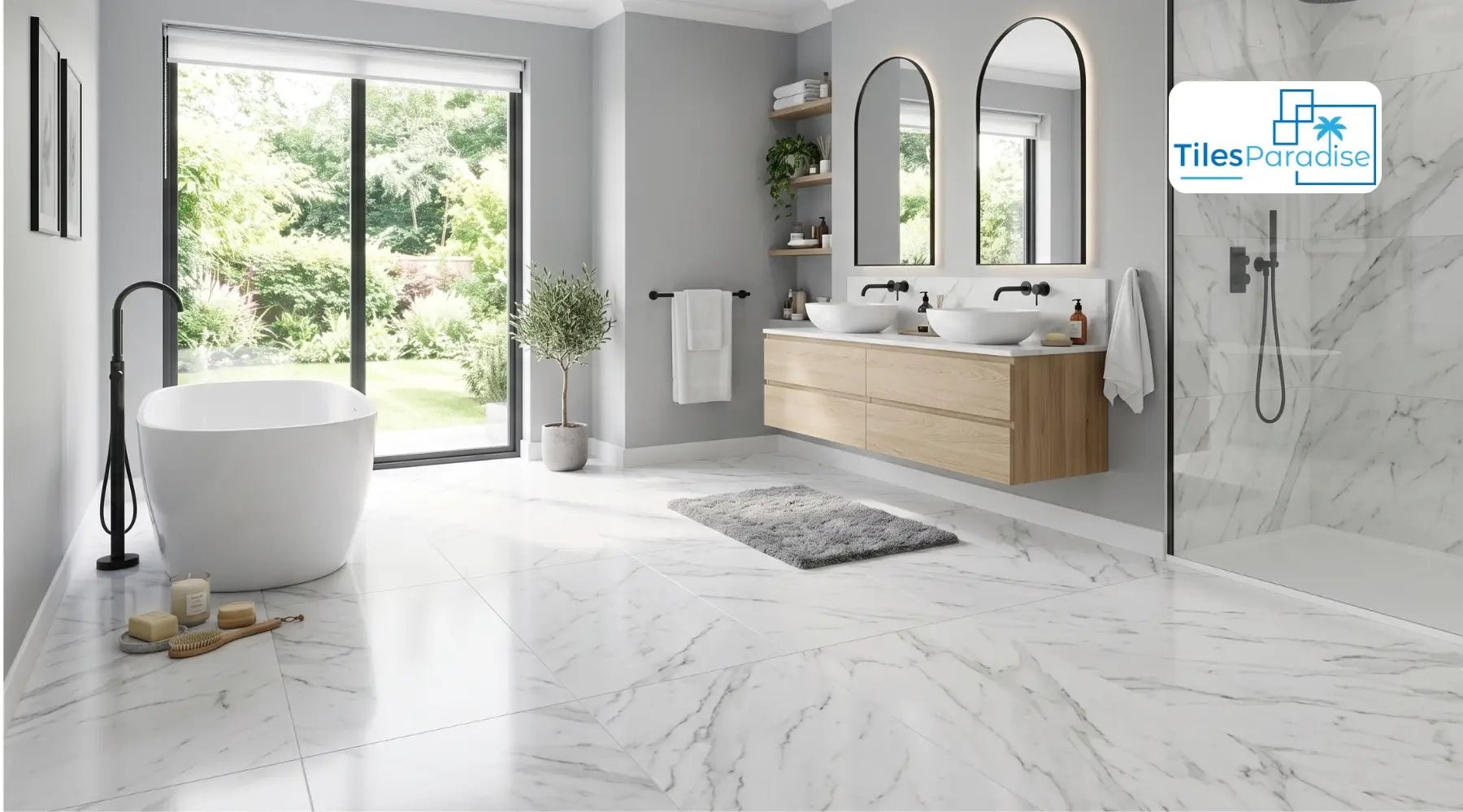 Large Marble Effect Tiles: Size, Finish and Slip Resistance Guide - TILES Paradise