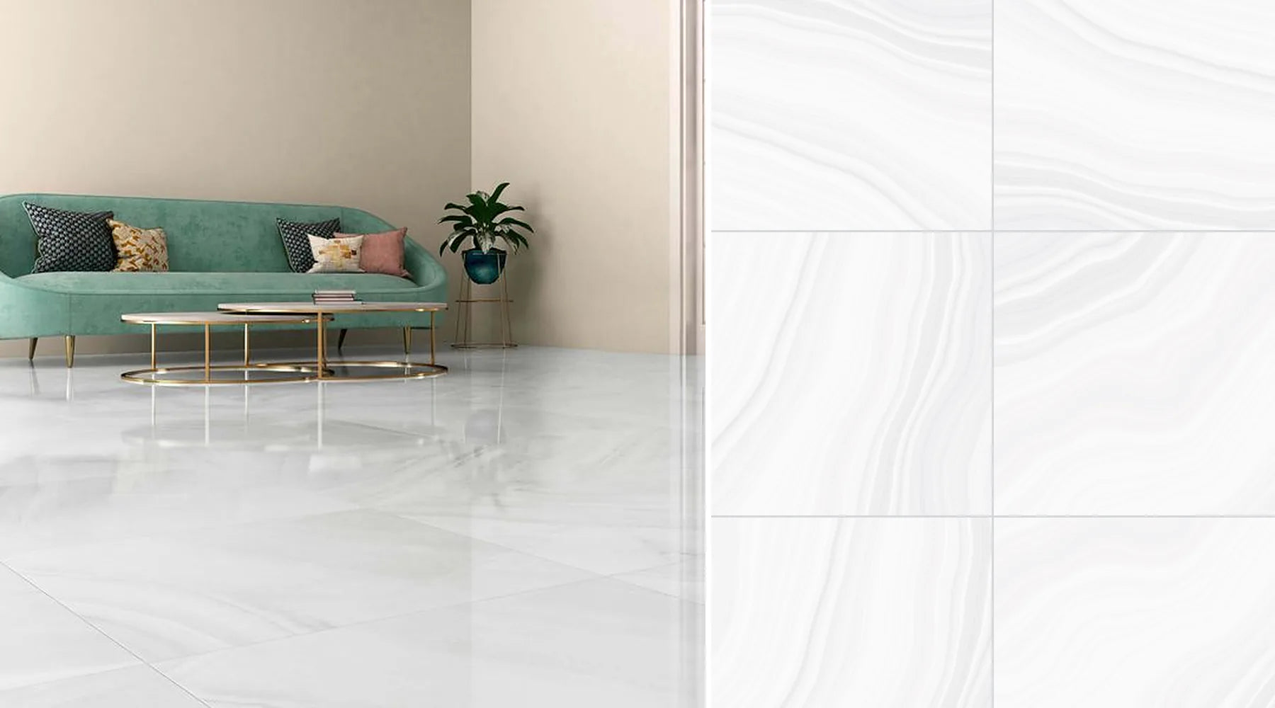 Mirage Onyx White Polished Porcelain Wall & Floor Tile Guide