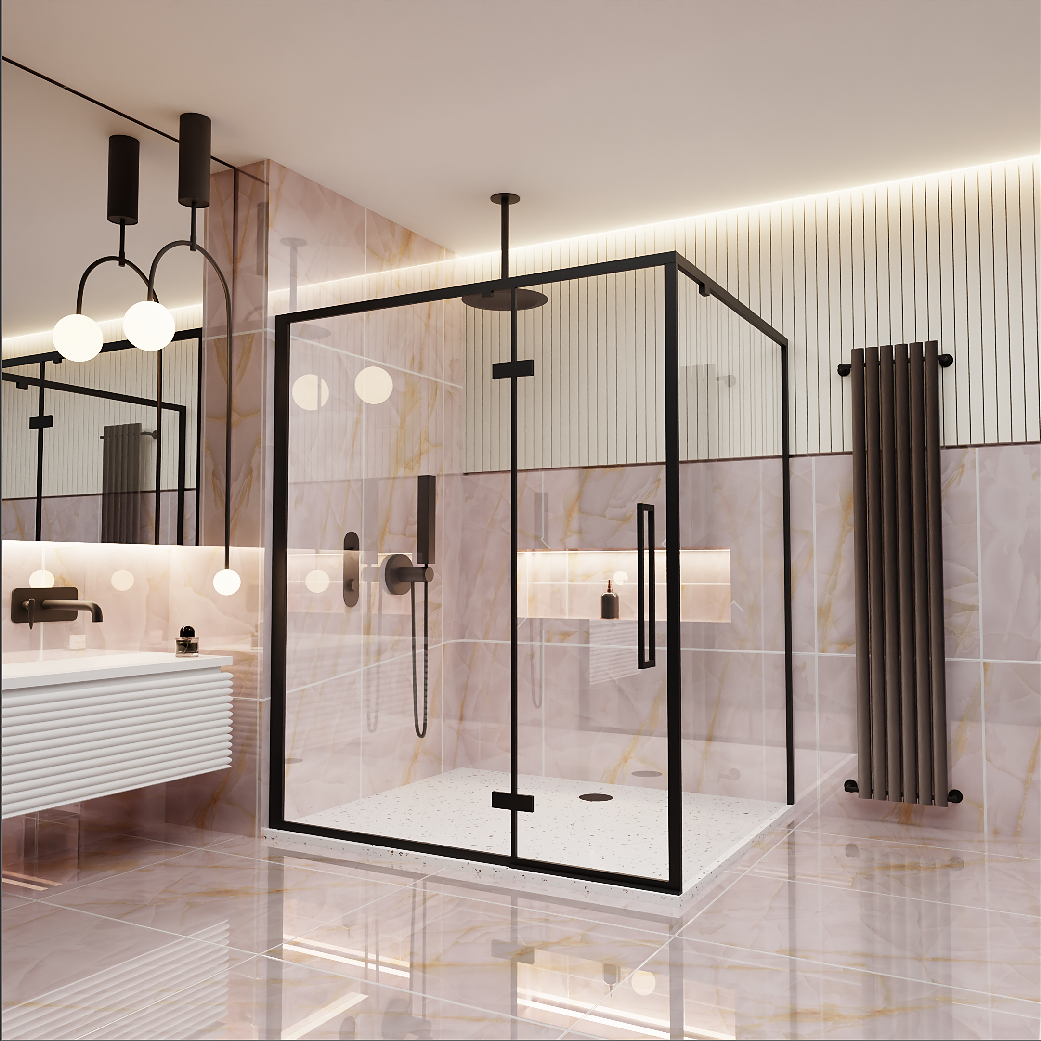 Large format 60x120cm bathroom tiles – porcelain and ceramic wall and floor designs in polished, matt, and marble-effect finishes.