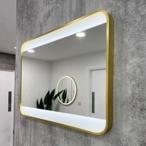 Brass & Gold Bathroom LED Mirrors - TILES Paradise