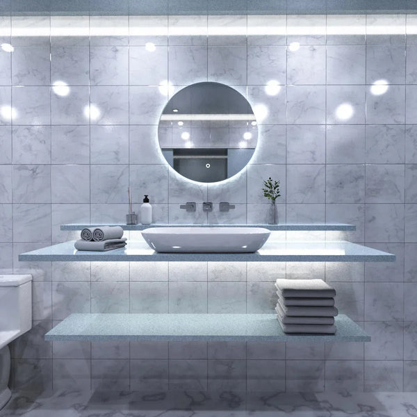 Chrome & Silver Bathroom LED Mirrors - TILES Paradise