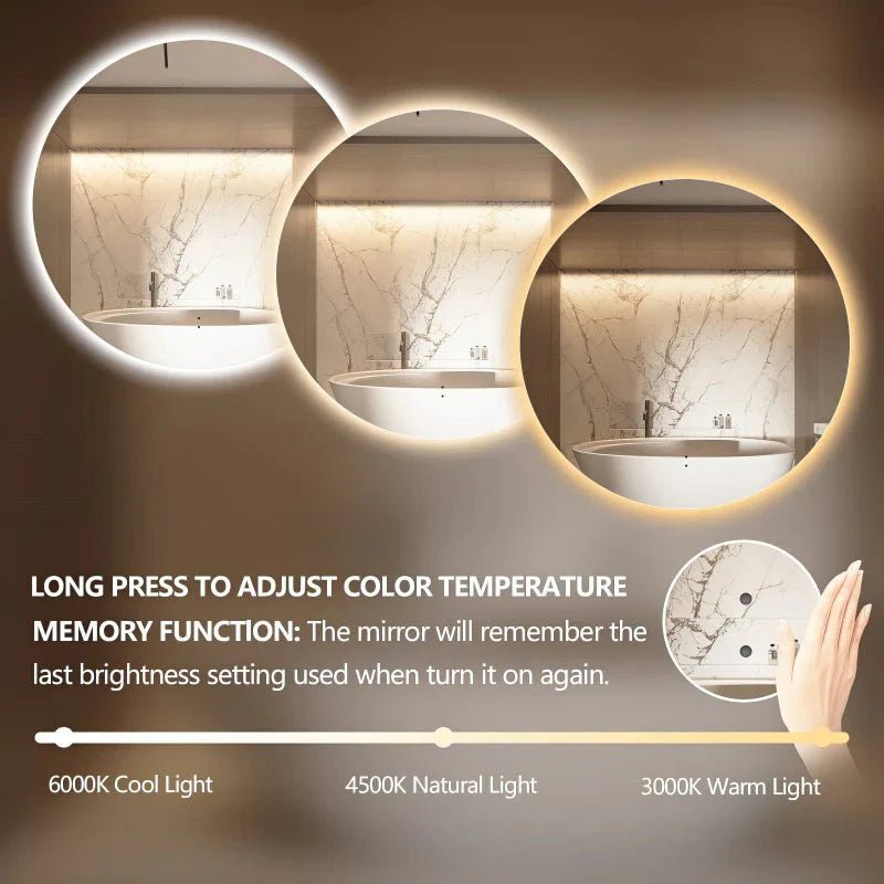 Dimmable Bathroom LED Mirrors - TILES Paradise