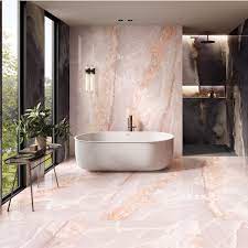  Luxury Onyx Tiles bathroom with elegant porcelain floor and wall design, perfect for modern interiors