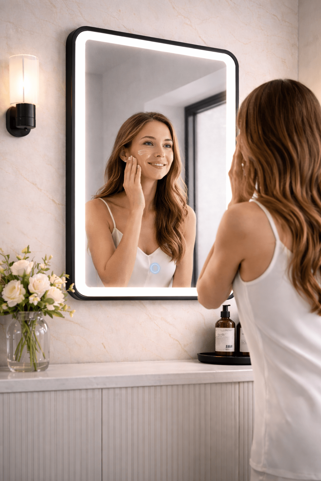 Portrait Bathroom LED Mirrors - TILES Paradise