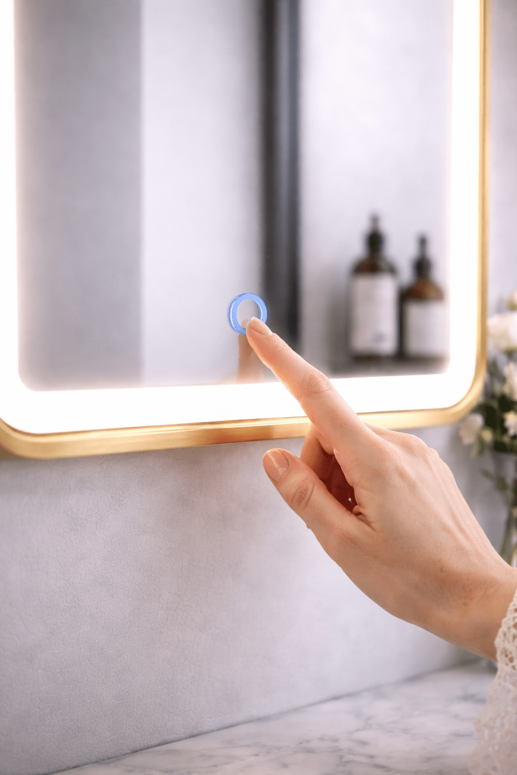 Touch Sensor Bathroom LED Mirrors | Smart LED Mirrors UK - TILES Paradise