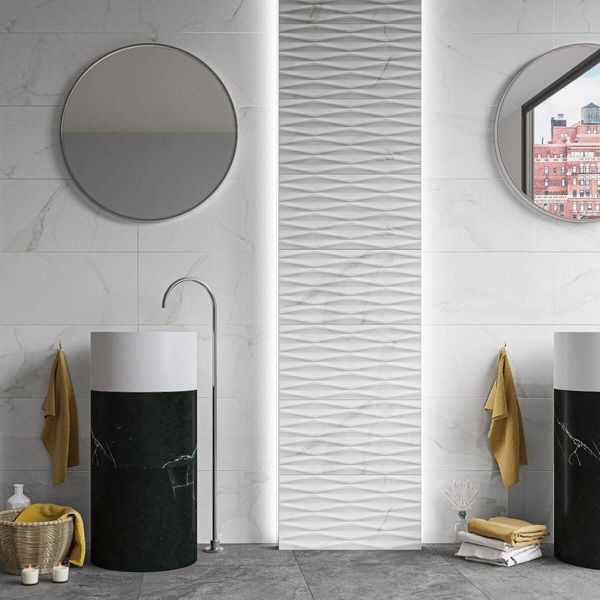 Essien Decor Feature Marble Effect Polished 30x60cm Ceramic Wall Tiles