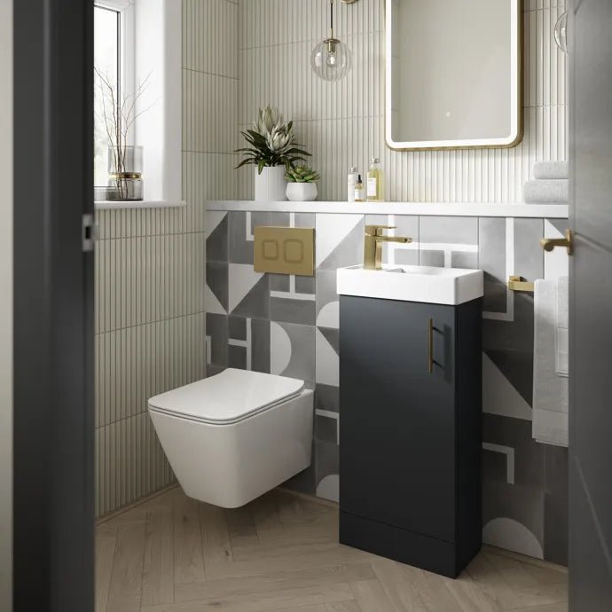 800x600mm Rectangular Brushed Gold Dimmable LED Bathroom Mirror – Portrait or Landscape, Tri-Light & Anti-Fog | Lumora - TILES Paradise