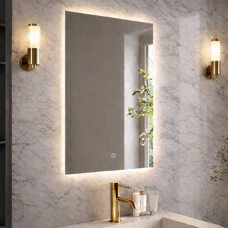 Lumora 800 × 600mm Backlit LED Bathroom Mirror – Tri-Light, Anti-Fog & Touch Control