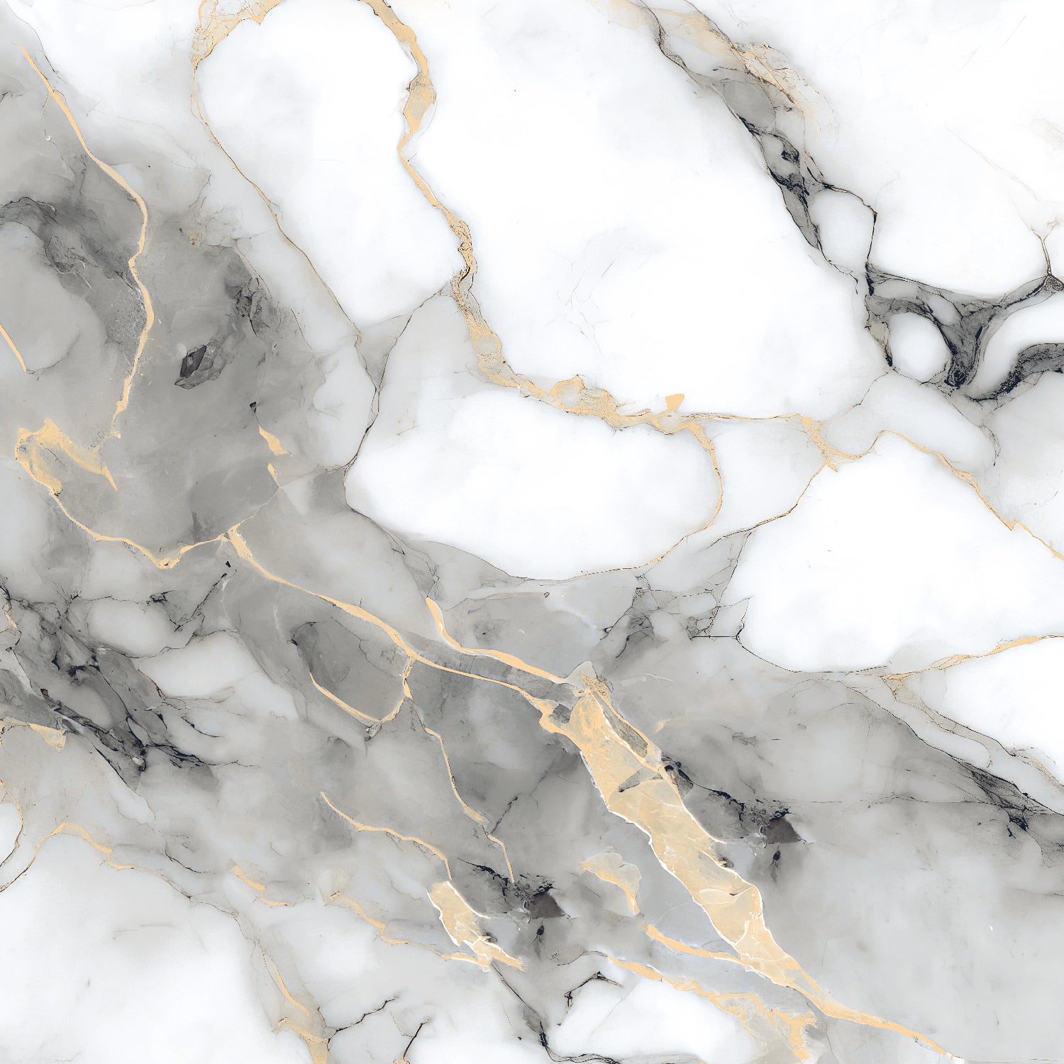 Close-up of marble texture with gold accents