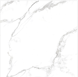 Job Lot Deal: 70 Tiles (25 sq.m) Eternal Elegance Carrara Marble Effect Polished Porcelain 60x60cm Wall and Floor Tile