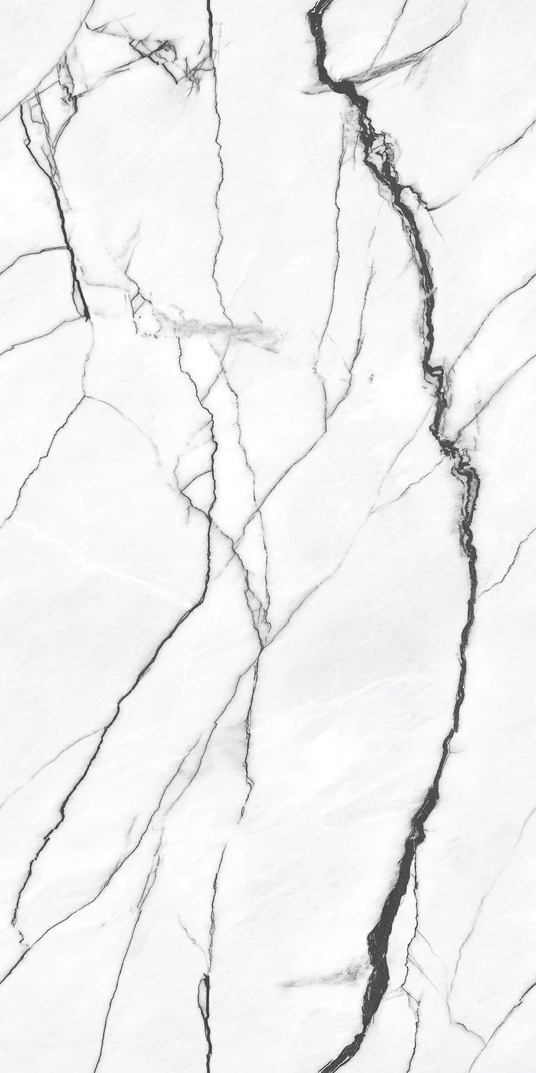 Silk White Marble Effect Polished Porcelain 60cm x 120cm Wall & Floor Tile
