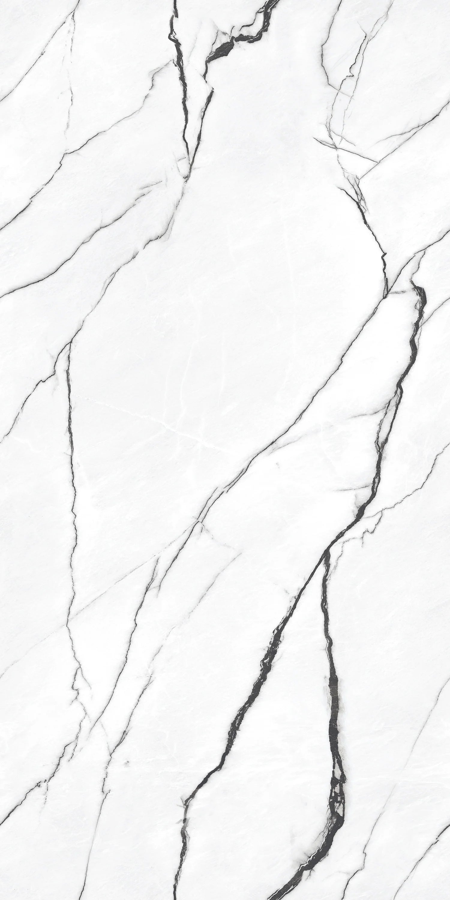 Silk White Marble Effect Polished Porcelain 60cm x 120cm Wall & Floor Tile