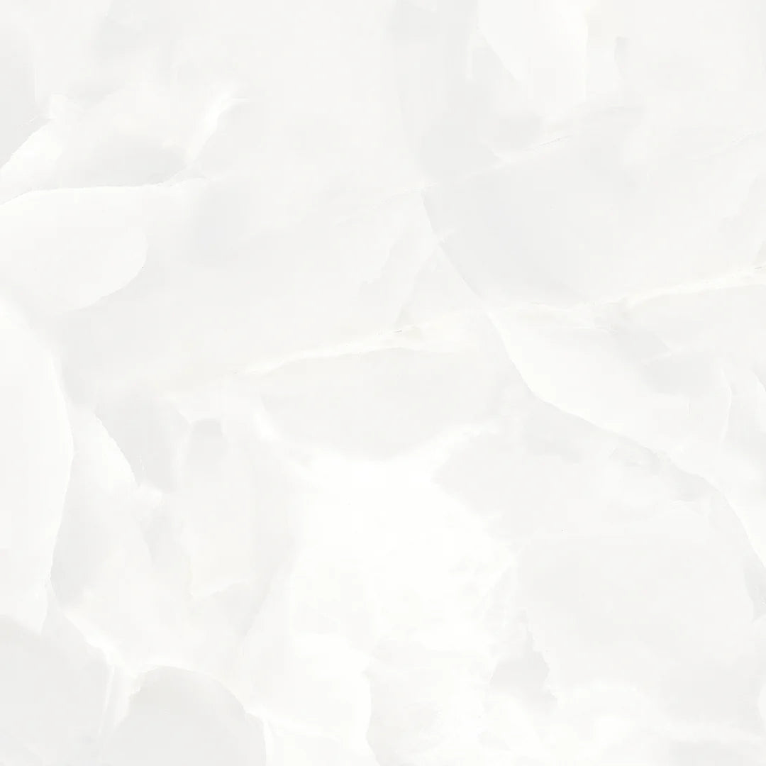 Onyx White Polished Porcelain 80x80cm Wall and Floor Tile