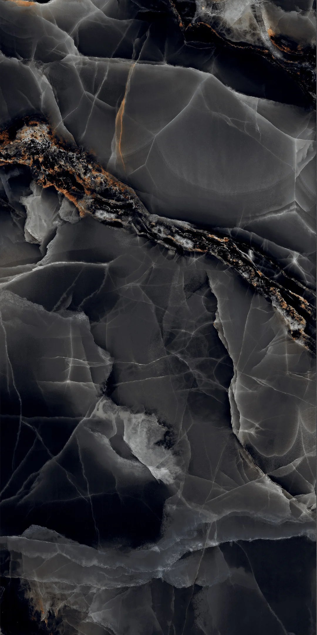 Jewel Onyx Black Polished Porcelain 60x120cm Wall and Floor Tile