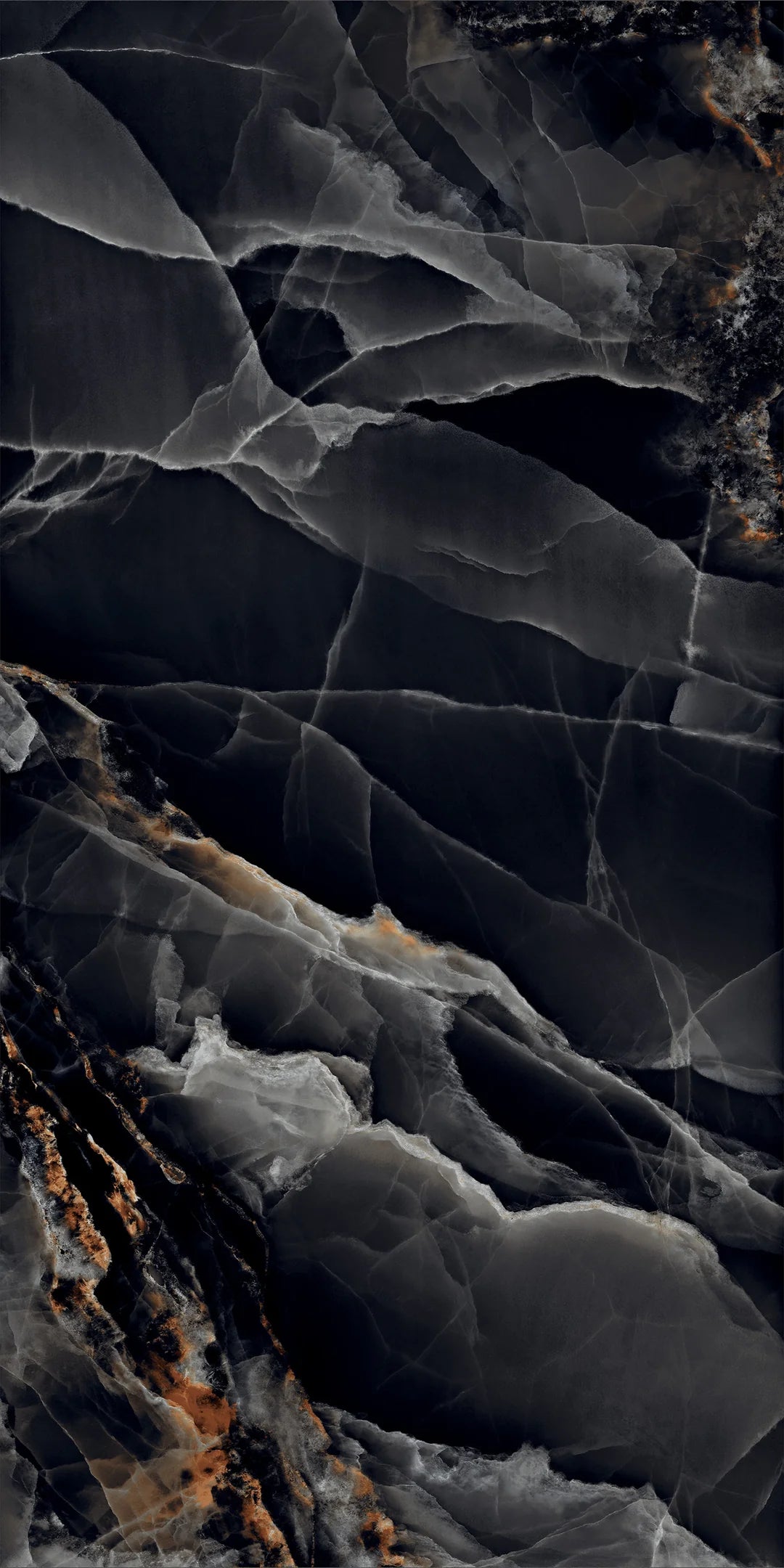 Jewel Onyx Black Polished Porcelain 60x120cm Wall and Floor Tile