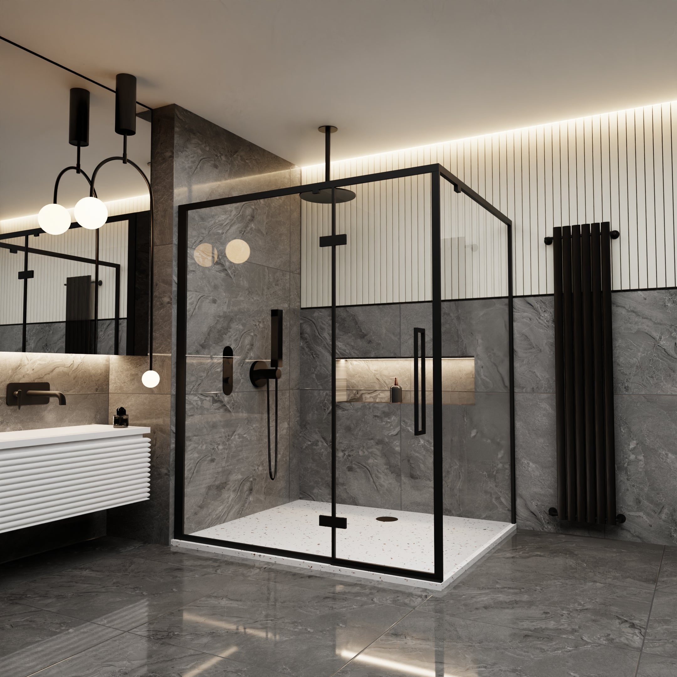 Gemstone Onyx Grey Glossy Porcelain 60x60cm Wall & Floor Tile