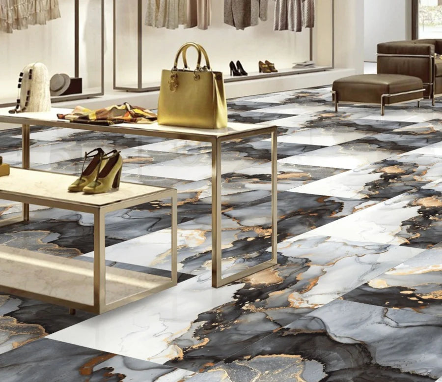 Akasmir Gold High Gloss 60x120cm Porcelain Wall and Floor Tile