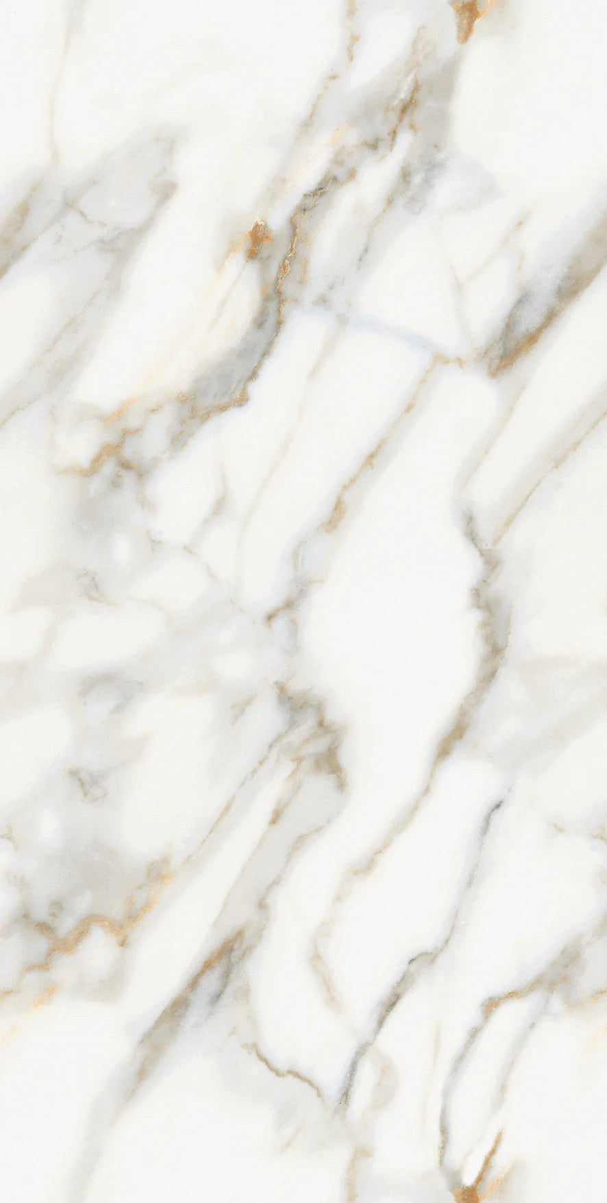 Cresola Gold Marble Effect Polished Porcelain 60x120cm Wall and Floor Tile