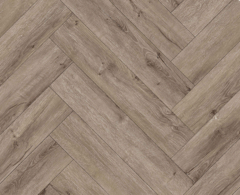 Luxura Seagrove Oak SPC Click Vinyl Flooring - 640x128mm | 6.5mm Herringbone