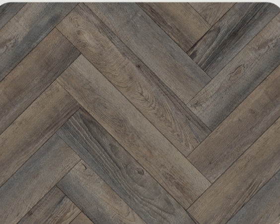 Luxura Beachfront Oak SPC Click Vinyl Flooring - 640x128mm | 6.5mm Herringbone