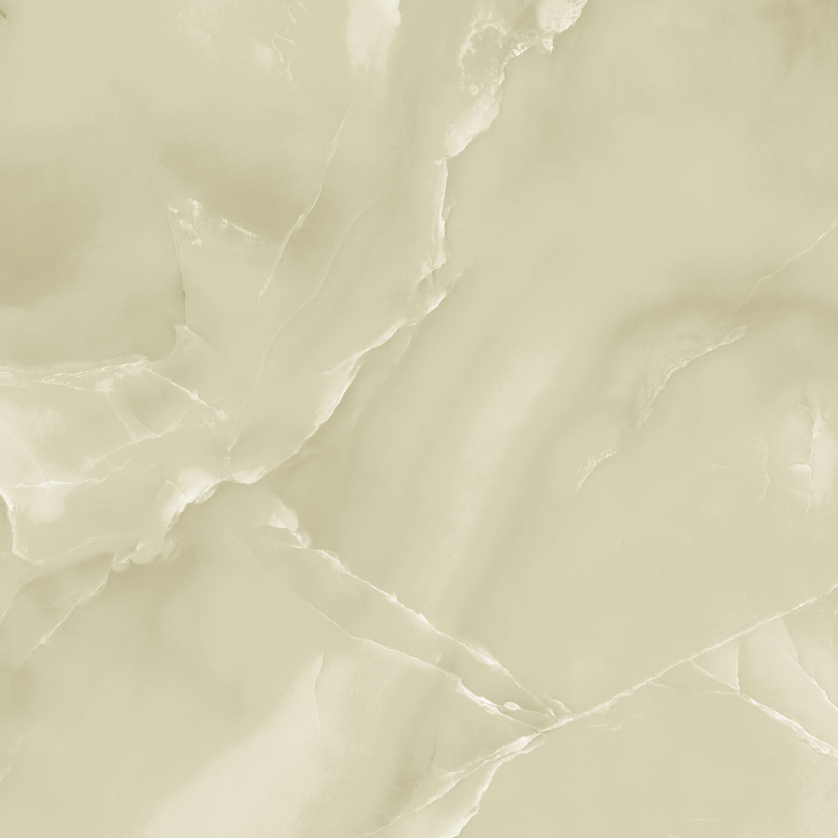 Ivory Pearl Onyx Effect Matt Porcelain 60x60cm Wall & Floor Tile - tile face 1