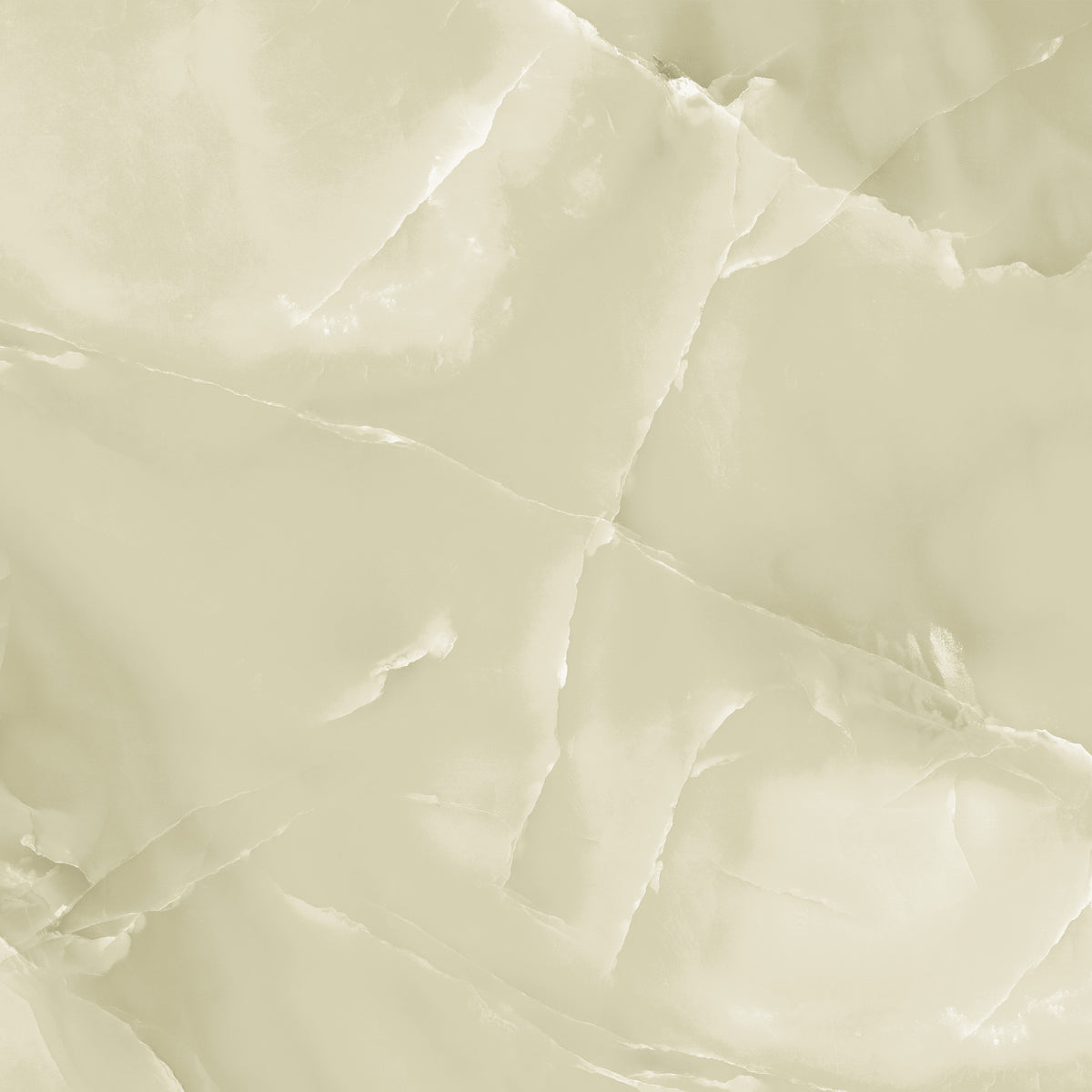 Ivory Pearl Onyx Effect Gloss Porcelain 60x60cm Wall & Floor Tile - tile face 6