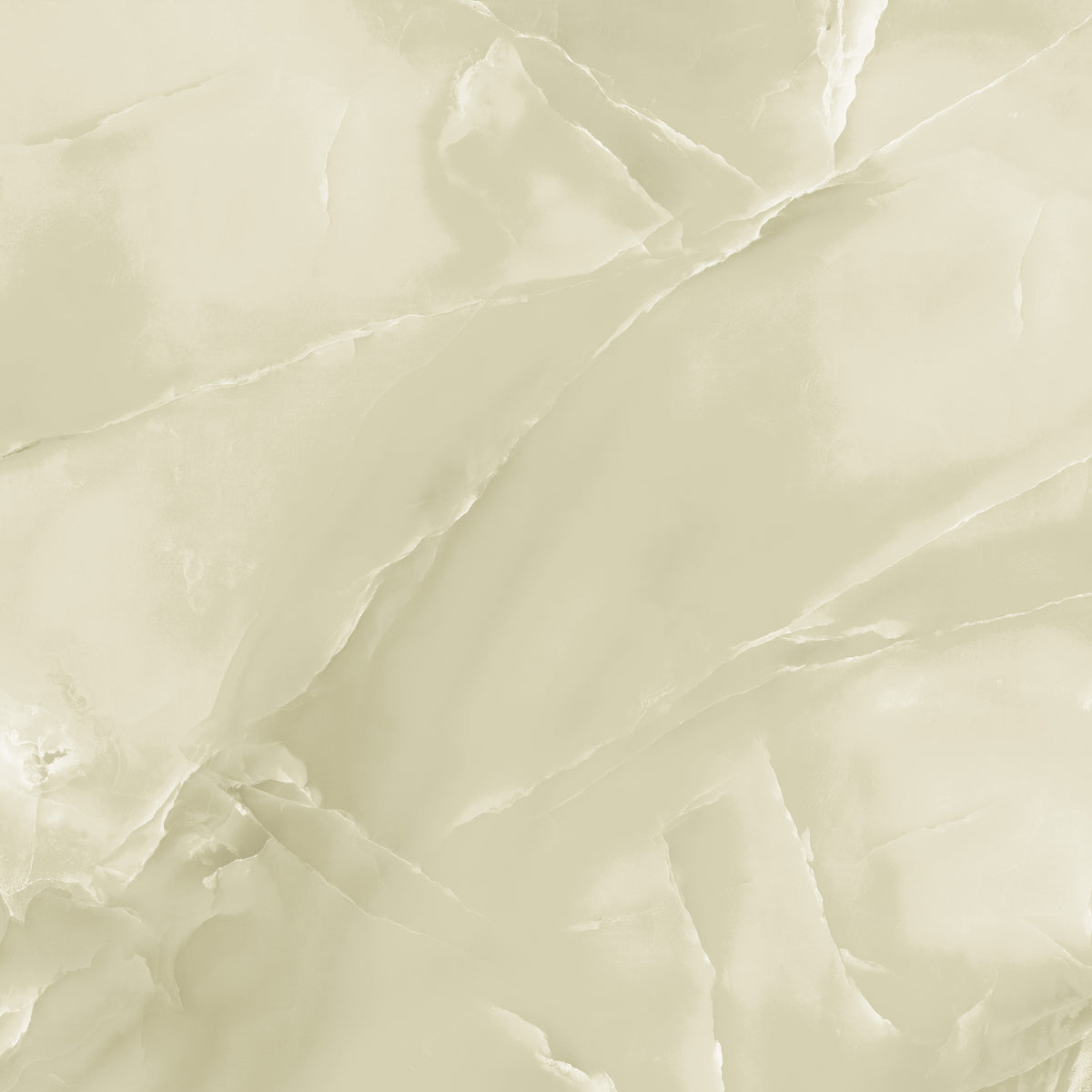 Ivory Pearl Onyx Effect Gloss Porcelain 60x60cm Wall & Floor Tile - tile face 7