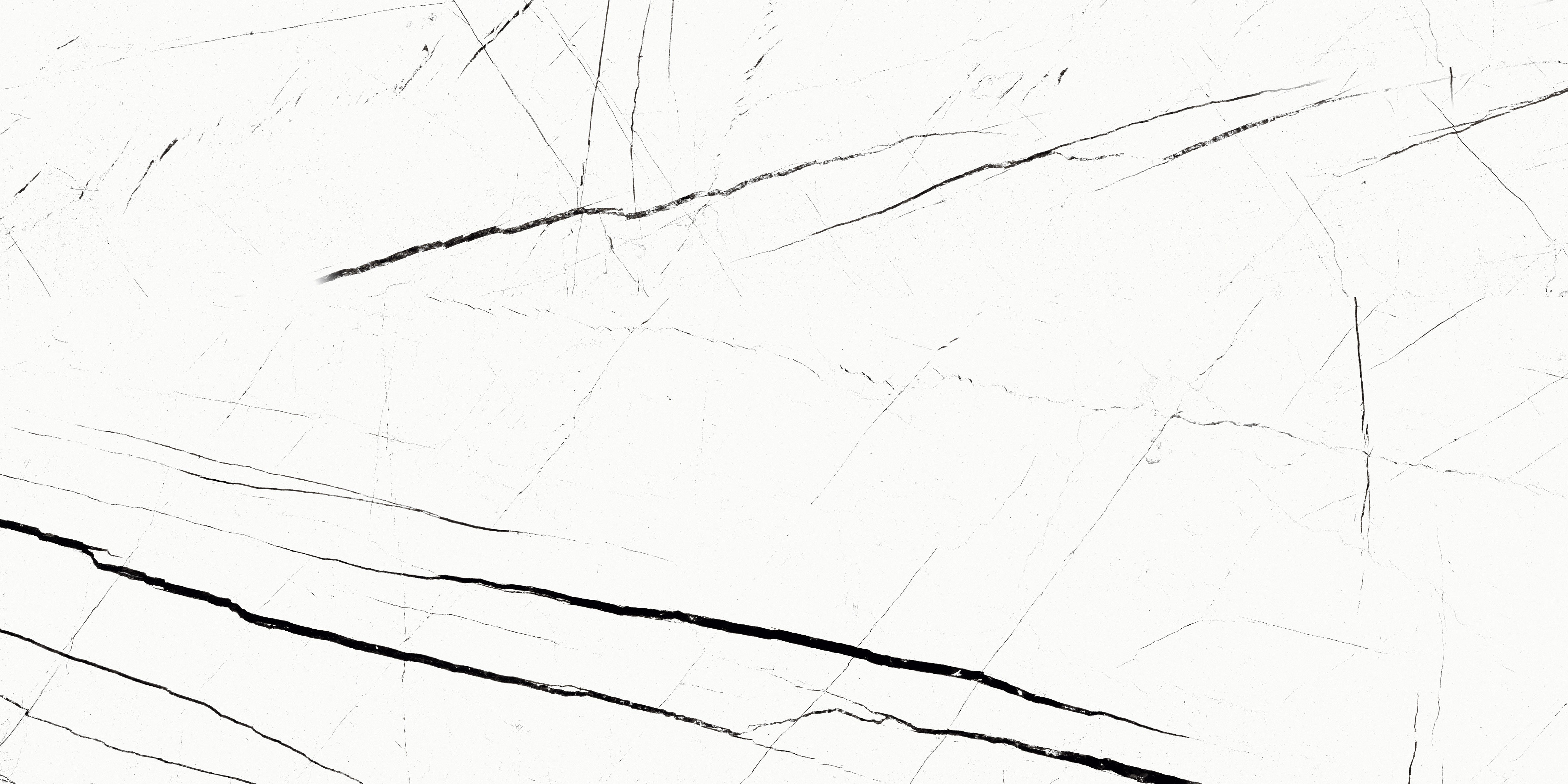 Luxury white polished porcelain tile with black veining for walls and floors