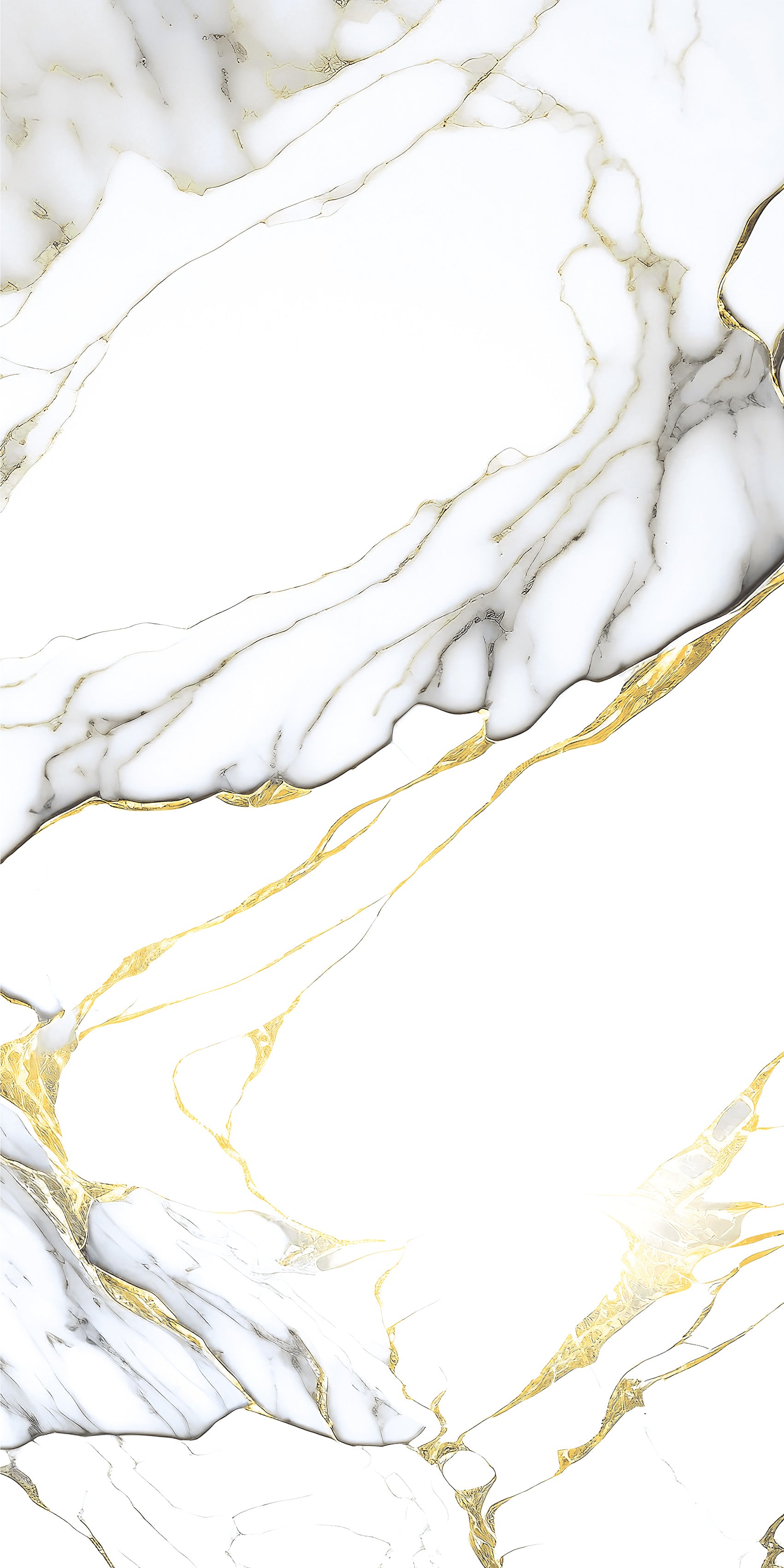 Magnum Gold Marble Effect Polished Porcelain 60x120cm Wall and Floor Tile