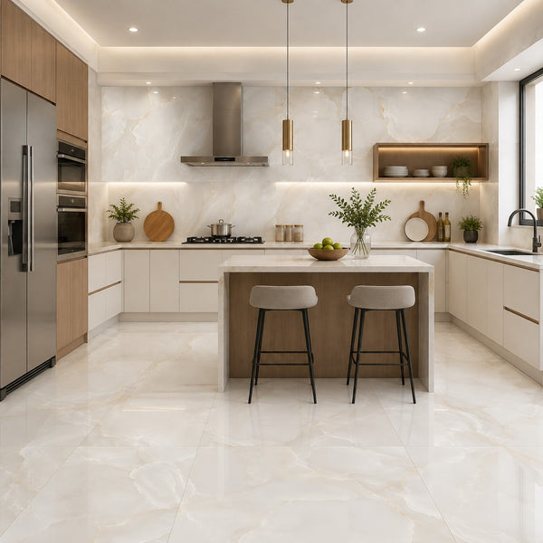 Onyx Diora Gold Polished 60x120cm Porcelain Wall and Floor Tile