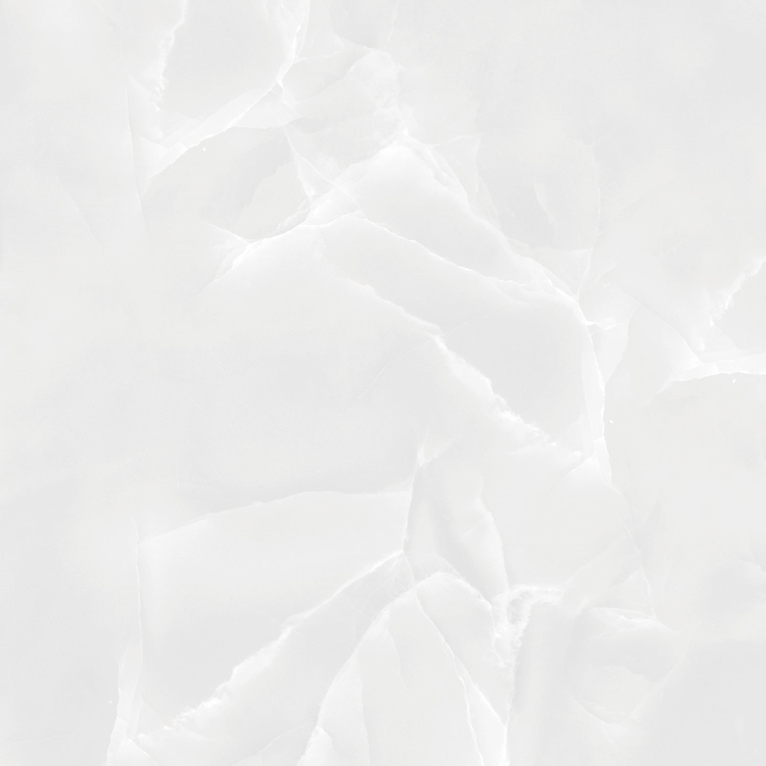 Onyx White Polished Porcelain 60x60cm Wall and Floor Tile